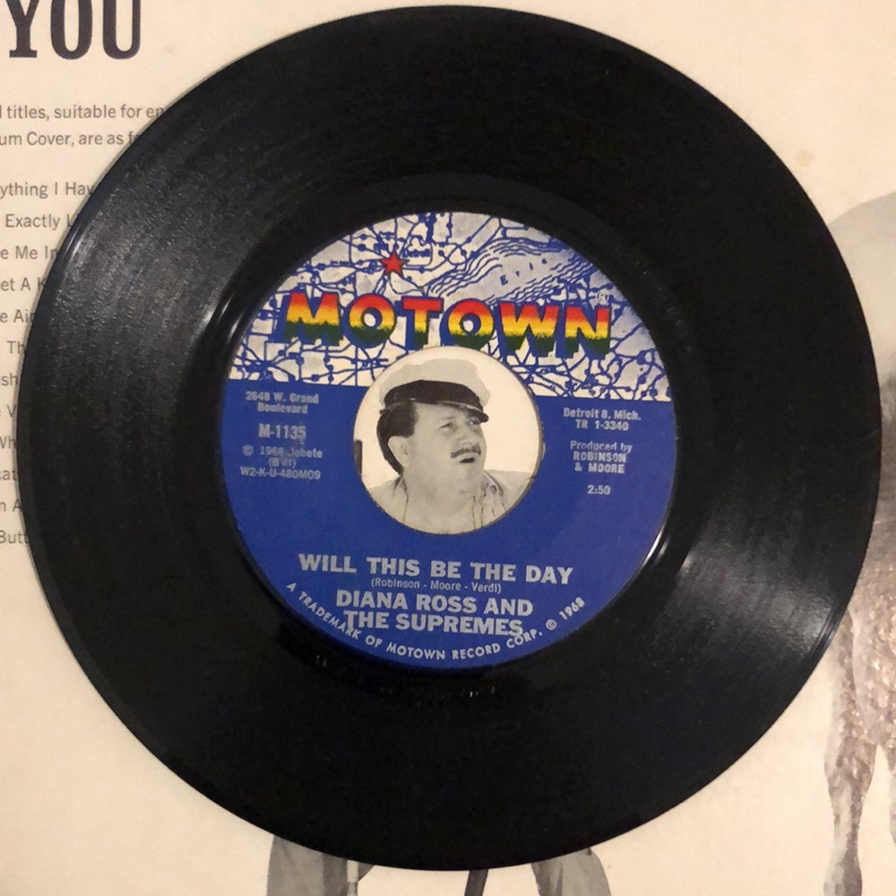 Diana Ross And The Supremes Love Child Vinyl 45 Record '68